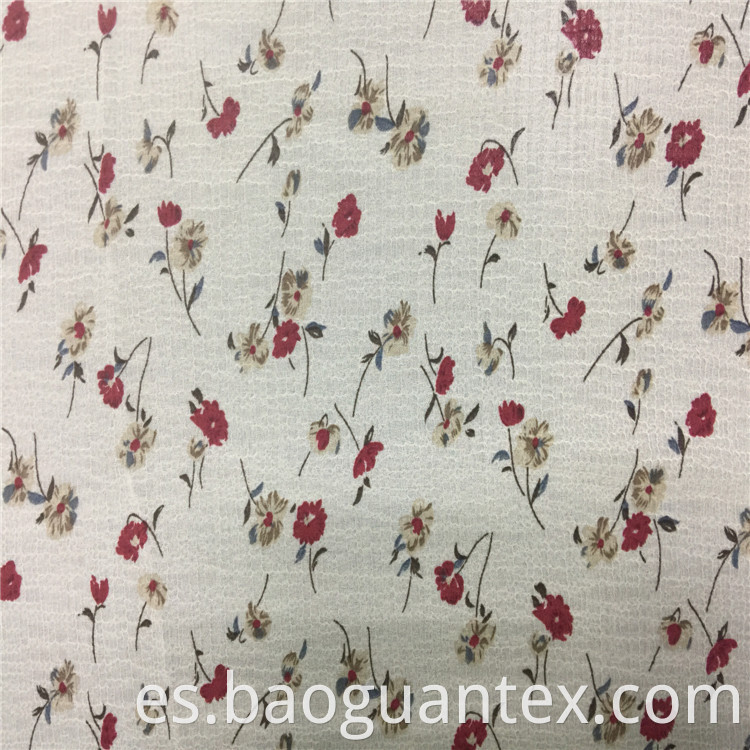 Floral Pattern Chiffon Fabric